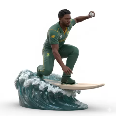 Glenn Maxwell unorthodox shot surfing, cricket player, cricket athlete, batsman, bowler, cricket sport, bat and ball sport, surfing athlete, wave riding