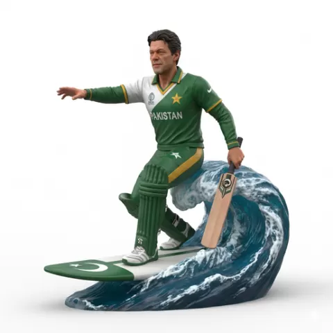 Rashid Khan spin action twist, cricket player, cricket athlete, batsman, bowler, cricket sport, bat and ball sport, surfing athlete, wave riding