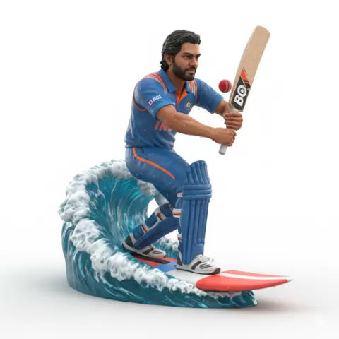 Archer powerful release, cricket player, cricket athlete, batsman, bowler, cricket sport, bat and ball sport, surfing athlete, wave riding
