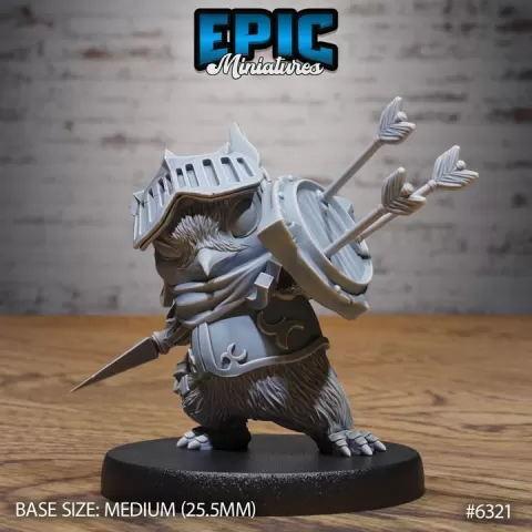 Penguin Knight Defence / Aquatic Bird Warrior / Wild Animal Folk / Snow Creature Fighter / Ice Monster Tribe / Sea Beast / Winter Encounter by Epic-Miniatures