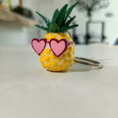 pineapple keychain
