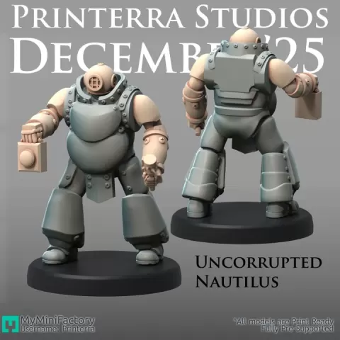 057 EMERALD Uncorrupted nautilus diver by Printerra Studios