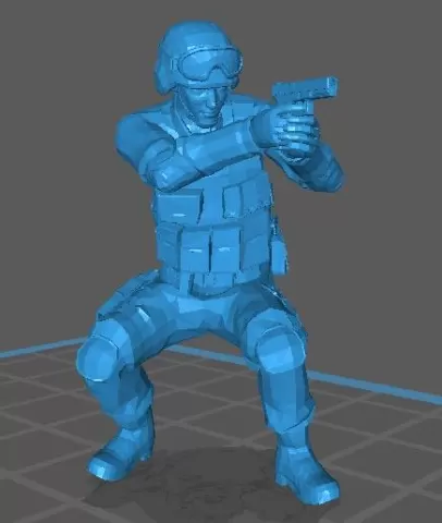 SWAT Pose shooting get down