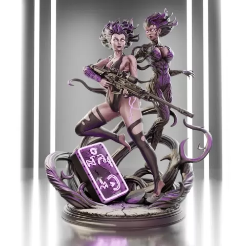 Xenom Vixens // QP. Vol.1 - Cyra - Shadow Sniper SFW + NSFW by AzuPrintSTLs