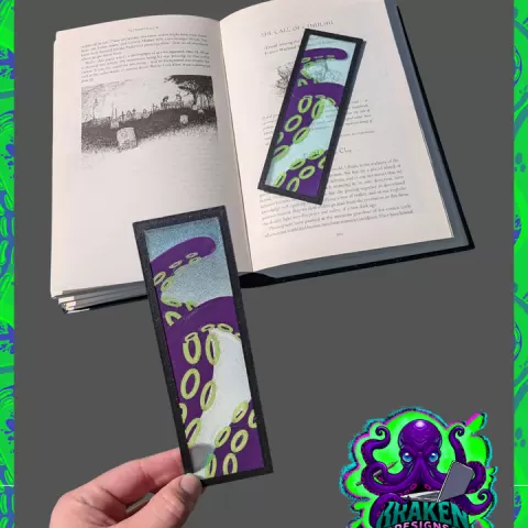 Tentacle Bookmark by KrakenDesigns