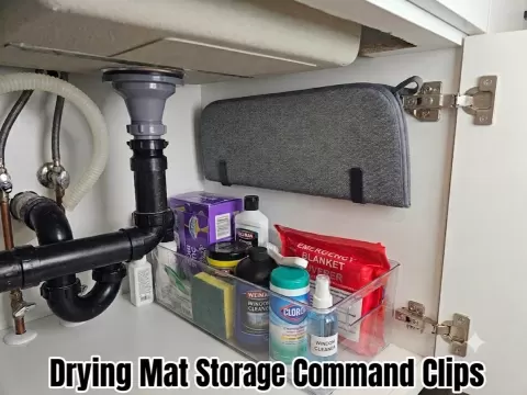 Drying Mat Storage Command Clips