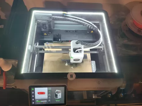 Bambu Labs Carbon X1 Top Glass Riser for LED's
