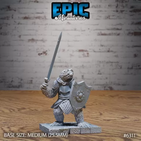 Sloth Paladin Attack / Royal Beast Knight / Lazy Warrior / Humanoid Animal Tribe / Armored Fighter Monster / Castle Encounter by Epic-Miniatures