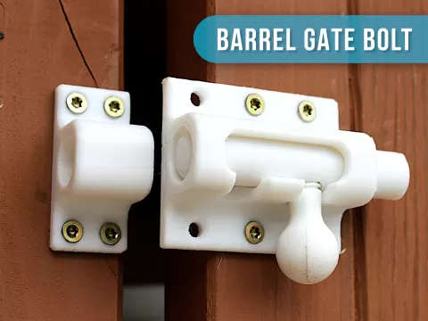 Barrel Gate Bolt | Sliding Latch Lock | Multiple Sizes