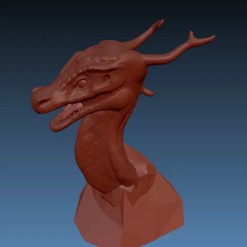 Young Dragon Bust