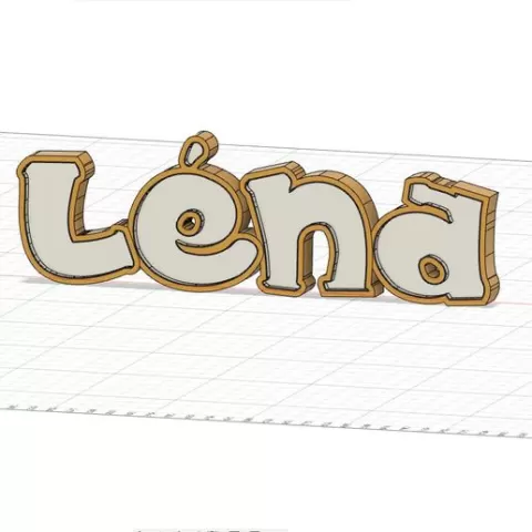 LAMP LUMINOUS NAME LENA