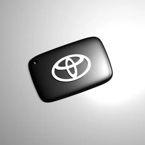 TOYOTA keychain plate