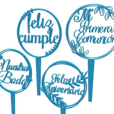Cake toppers set