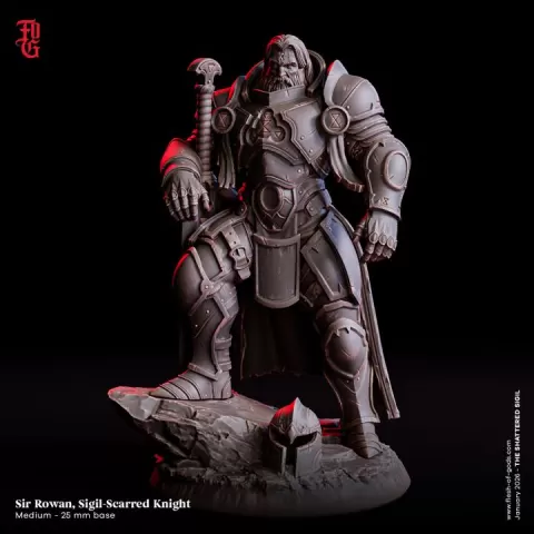 Sir Rowan, Sigil-Scarred Knight by Flesh of Gods