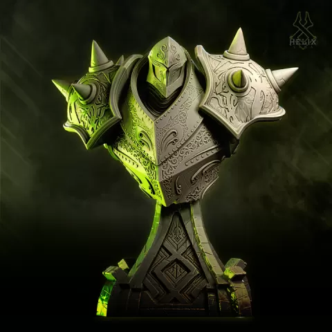 Lord Ixion Forsaken Lord - 100mm Bust STL (Pre-Supported) by HELIX SAGA