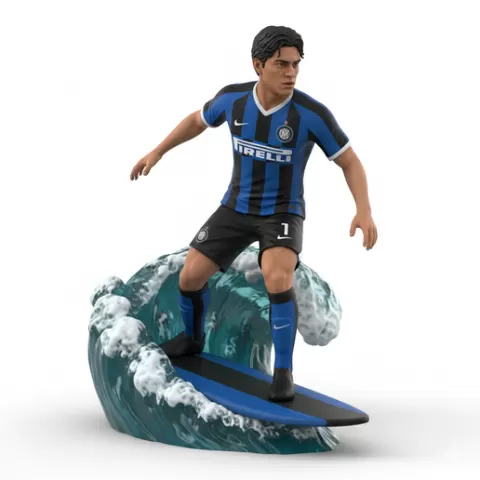 Gabriel Jesus surfing energetic, football, soccer, player, athlete, sport, surfing, wave, surf, ocean, beach, action, dynamic, pose, figurine, model, stl, printable, collectible, realistic, statue