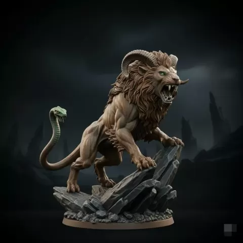 Fera Leão-Serpente Colossal - 3D Printers