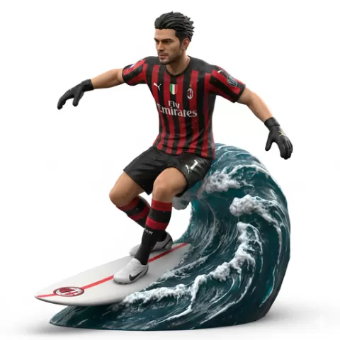 Emiliano Martínez surfing celebration pose, football, soccer, player, athlete, sport, surfing, wave, surf, ocean, beach, action, dynamic, pose, figurine, model, stl, printable, collectible, realistic, statue