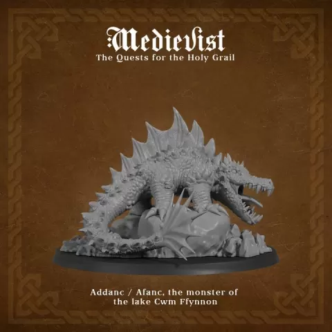 Addanc / Afanc, the monster of the lake Cwm Ffynnon by Medievist: Miniature & Games