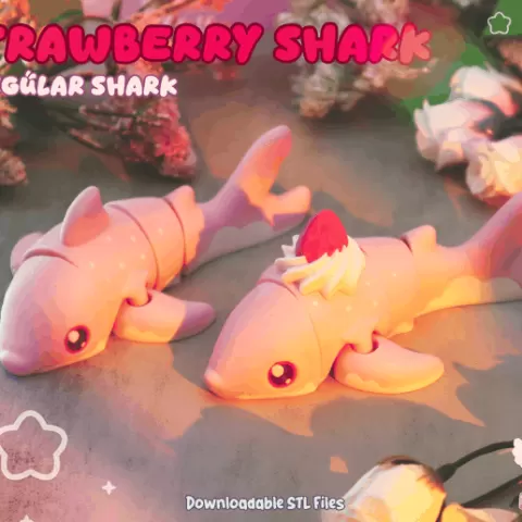 Strawberry + Regular Shark Flexi