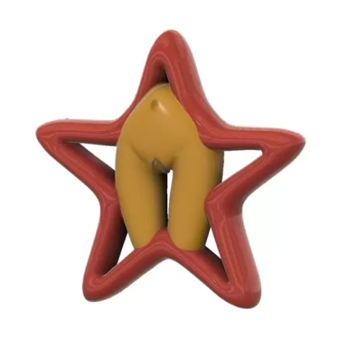 Vagina Pussy Pentacle Decor Tiket keychain keyring trinket neck pendant key-keeper Decorative toy for Christmas tree va-22 3d print cnc