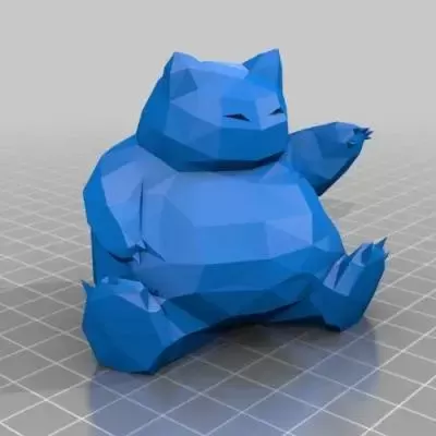 Snorlax low poly - grez dog