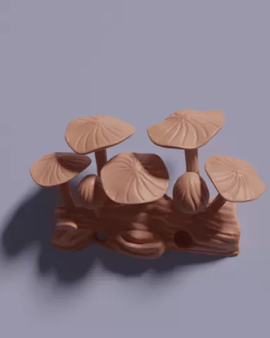 Mushrooms Wall Hanging, Decorative Statue, Wall Art, Wood Carving, Sculpture, Fungi Wall Decor