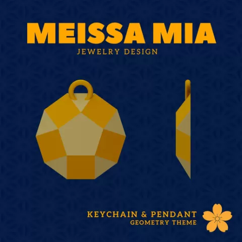 05. Pentagonal Cupola Earring – 29. Johnson Solids Necklace and Earring - Girl's Fashion Accessories