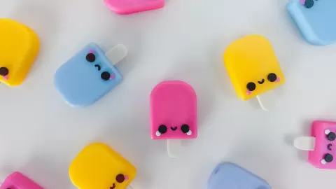 Popsicle Keychain, Magnet, and Box
