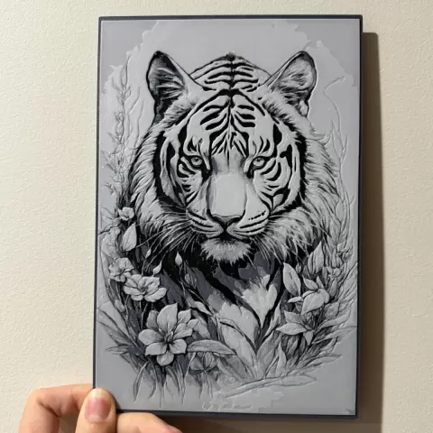 White Tiger - Hueforge Print