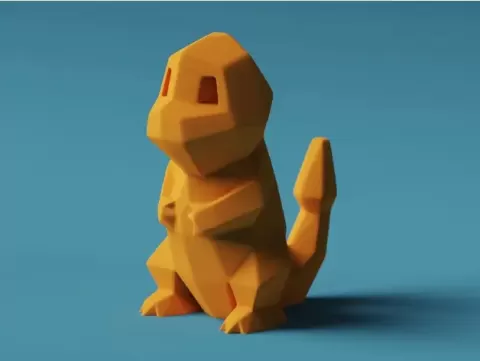 Low-Poly Charmander - Remastered