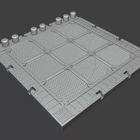 Gantry style floor tile: C by Droids