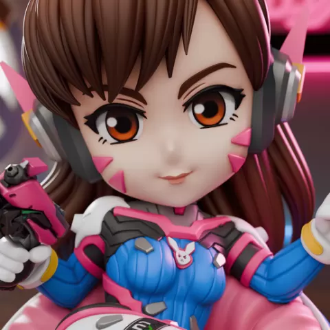 D.va - Overwatch - Chibi