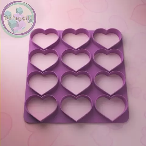 Hearts cookie cutter