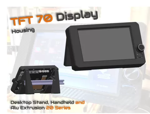 TFT70 - Display Housing - Desktop stand & 20 Series Aluminium Extrusion