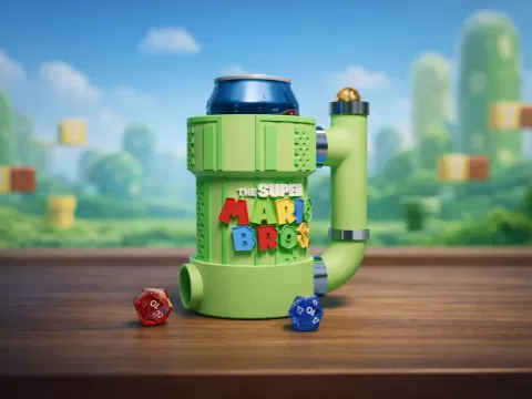 Mario Bros Dice Mug - TriDimen Studio