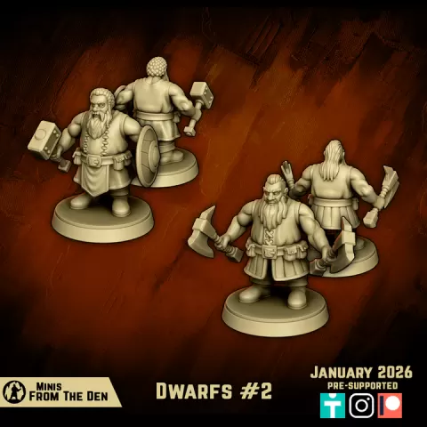 Dwarfs 2 by Minis From the Den