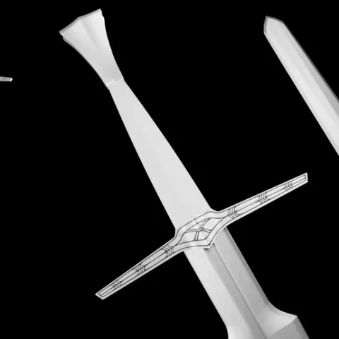 Geralt Silver Sword - Netflix Version 3D print model