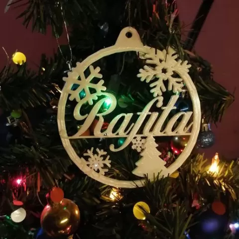 christmas spheres with names