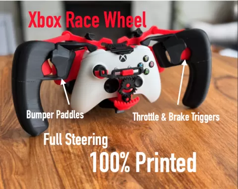 Xbox Controller Racing Wheel 100% 3D printed - TEST FIT