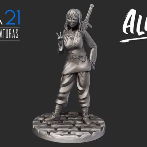 Ali - Role Game Miniature 3D