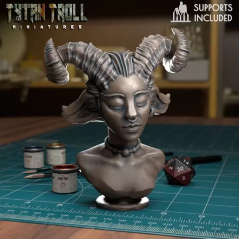 Faun Bust - [Pre-Supported]