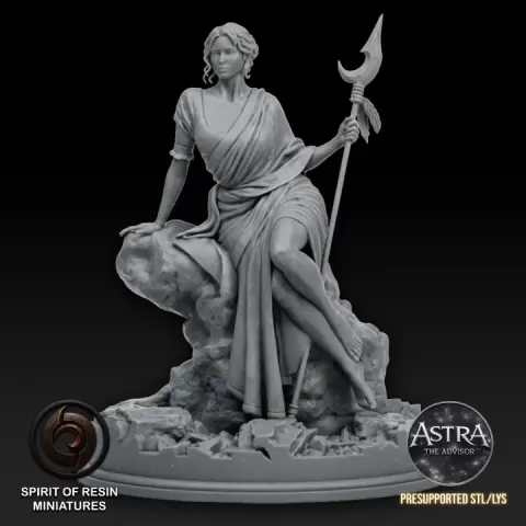 Astra, the Advisor - 130mm by Spirit of Resin Miniatures