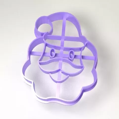 Cookie cutter / Cortante de gallettitas - Xmas Santa Claus face / Cara de Papa Noel