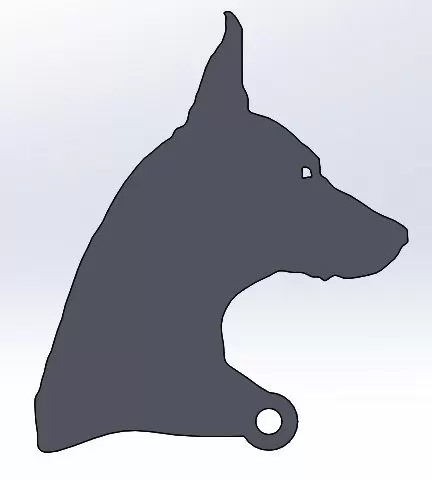 DOBERMAN KEYCHAIN