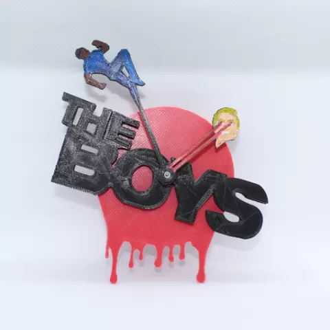 The Boys Inspired Wall Clock | Amazon prime video series The Boys | wall decor | The boys series gadget | A-Train & Homelander edition