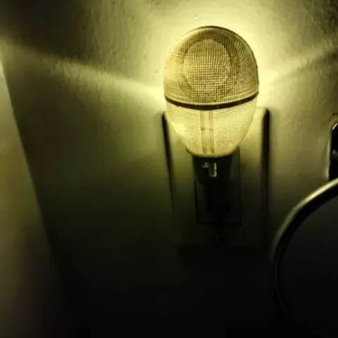 squid game circle mask night light
