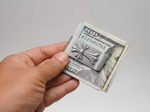 Elegant Gothic Money Clip | Easy 3D Print