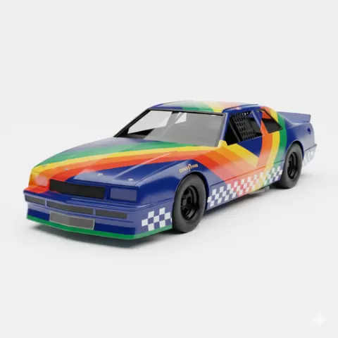 Retro NASCAR Style, car, rc car, bmw, mercedes w140, z4 e85, škoda octavia 3, off road, kart, bumper, handbrake, rally, racing, sim racing, car part, car model, vehicle model, scale car, automotive, electric car, wheel