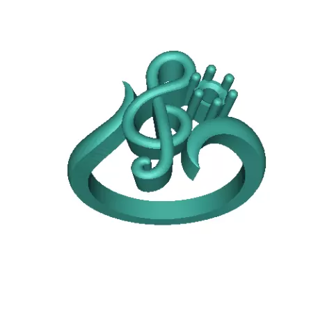Treble clef ring - Limrik